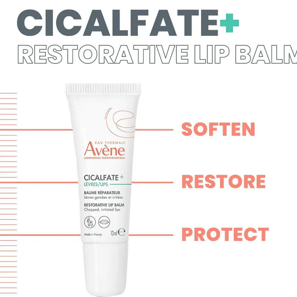 Avène Cicalfate+ Repair Lip Balm 10ml – Nourishing Protective Balm for Dry & Chapped Lips