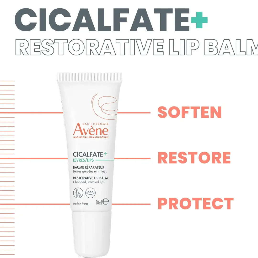Avène Cicalfate+ Repair Lip Balm 10ml – Nourishing Protective Balm for Dry & Chapped Lips