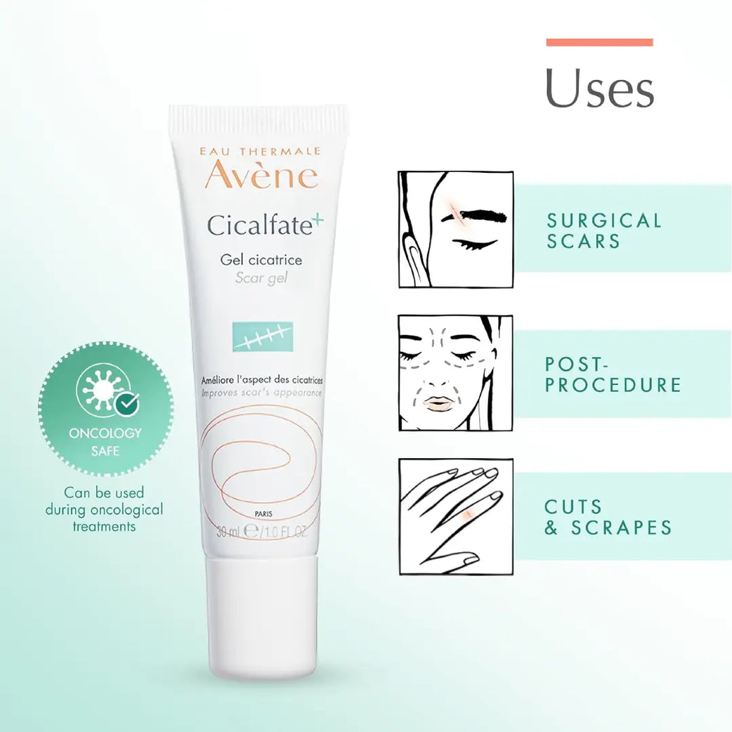 Avène Cicalfate+ Scar Gel 30ml – Scar Care Gel with Hyaluronic Acid & C+-Restore