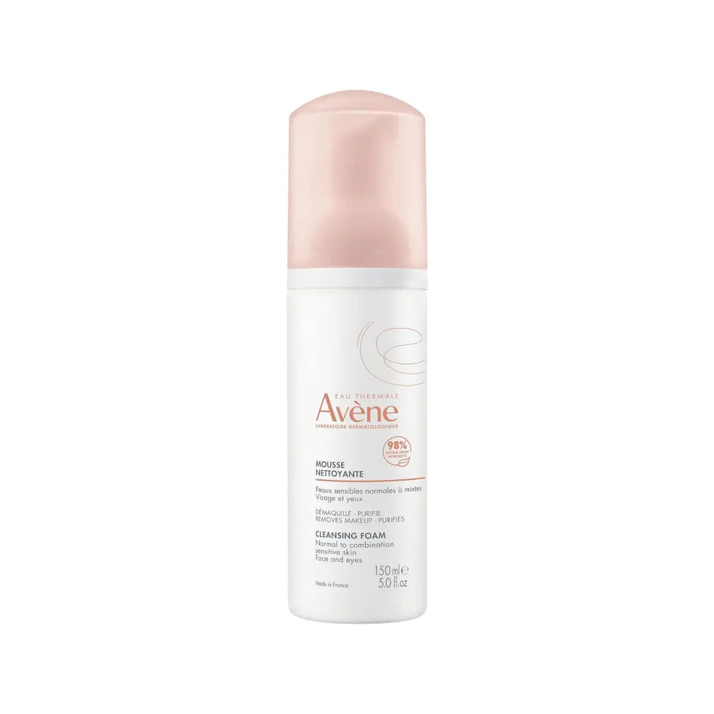 Avène Cleansing Mousse Foam 150ml | Gentle Face Cleanser for Sensitive Skin