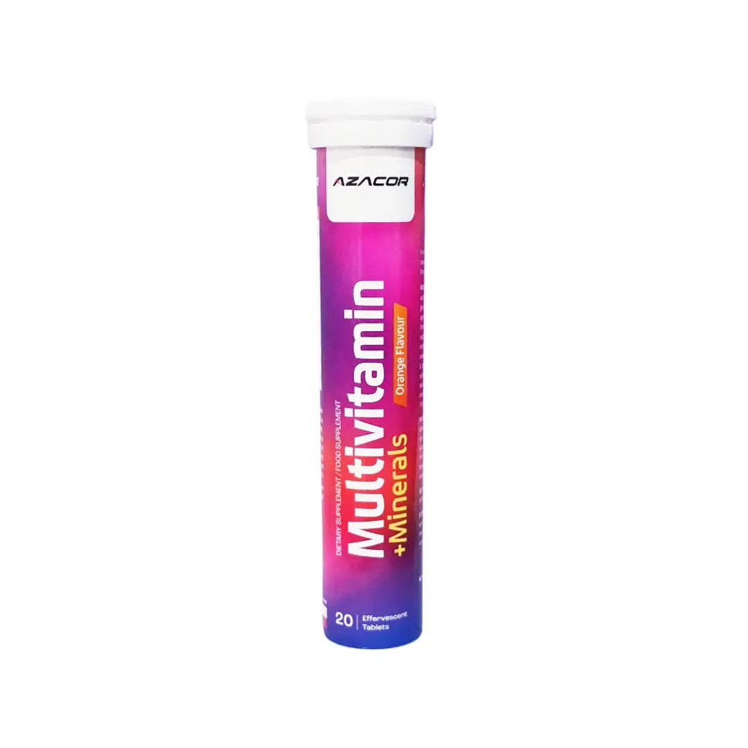 Azacor Multivitamin+Minerals Effervescent Orange 20s