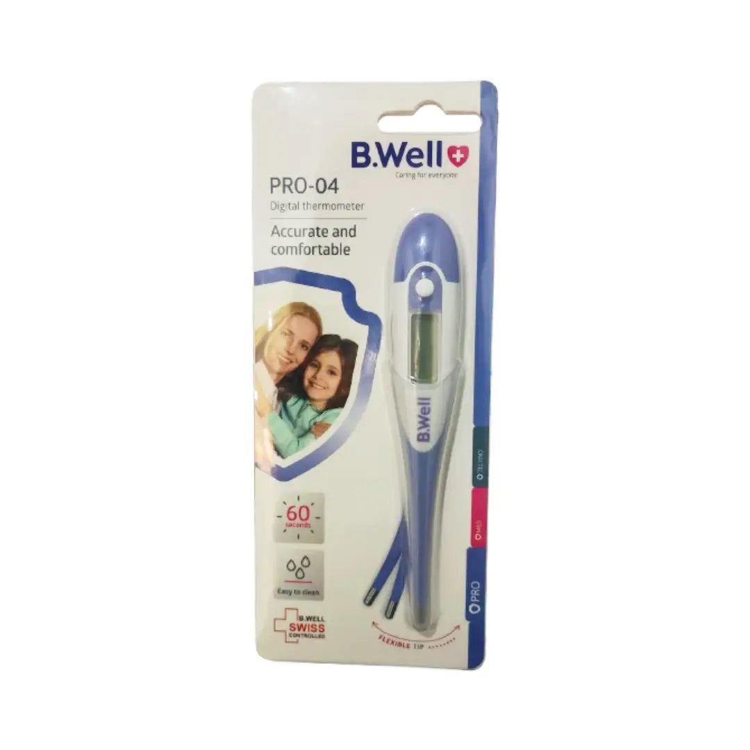 B.Well Digital Thermometer PRO-04 – Fast & Accurate Flexible Tip Thermometer