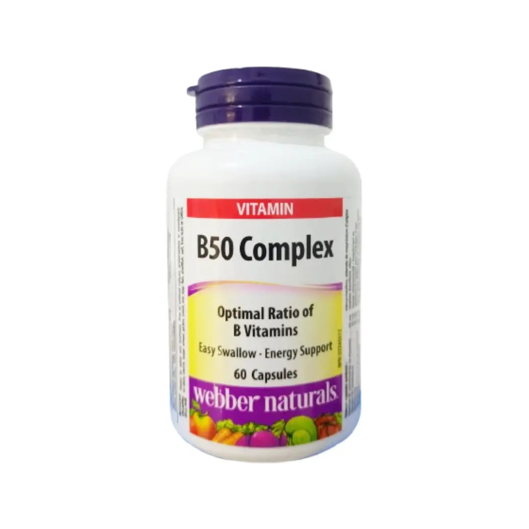 Webber Naturals Vitamin B50 Complex Cap 60s