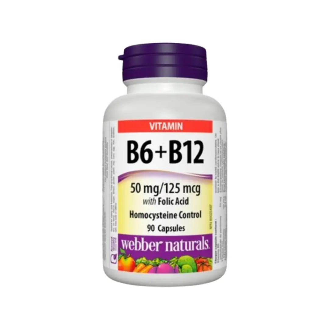 Webber Naturals Vitamin B6 + B12 & Folic Acid Tab 90s