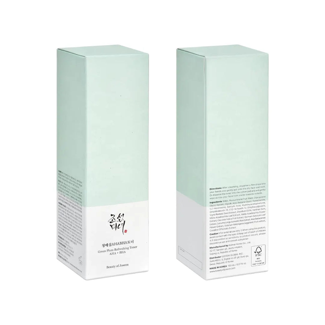 Beauty of Joseon Green Plum Refreshing AHA + BHA Toner 150ml