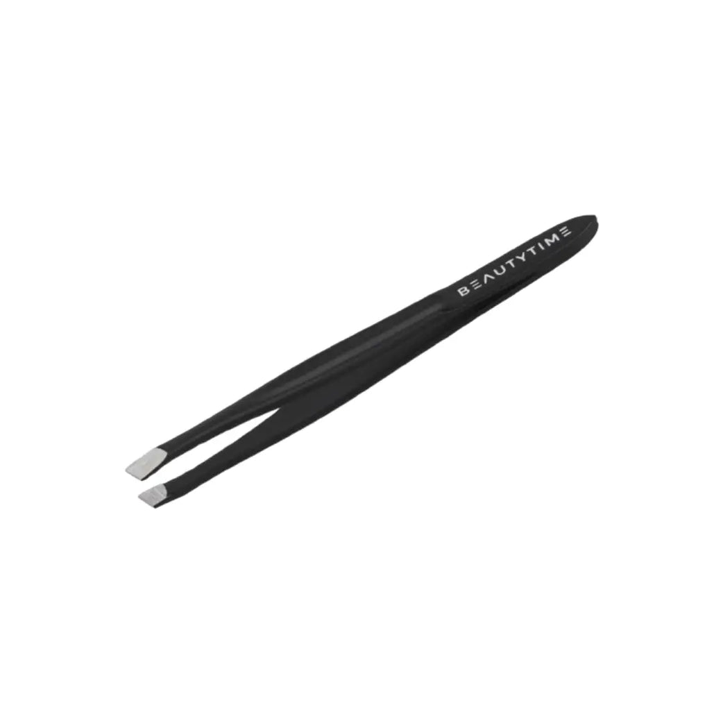 Beautytime Slant Tweezers Gunmetal BT121 stainless steel tweezers