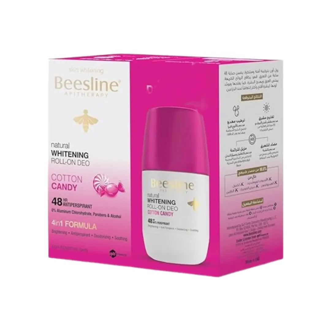 Beesline 4in1 48H Deo Roll On Cotton Candy 50ML 1+1 Offer
