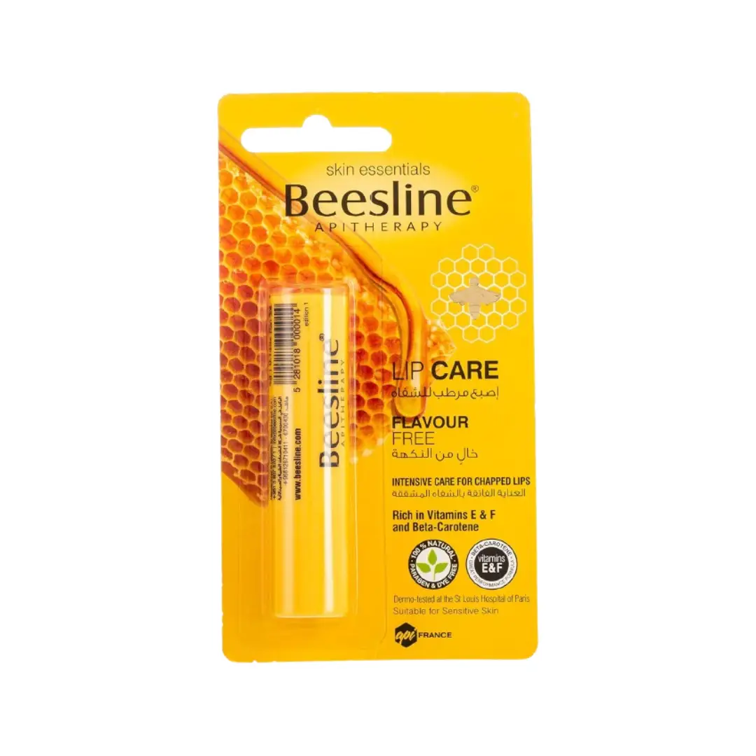 Beesline Flavour-Free Lip Care 4g – Natural Hydrating & Soothing Lip Balm for Sensitive Lips