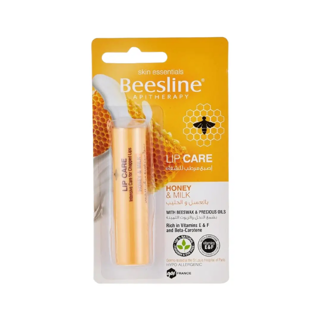 Beesline Honey & Milk Lip Care 4g – Natural Hydrating Lip Balm for Dry & Chapped Lips
