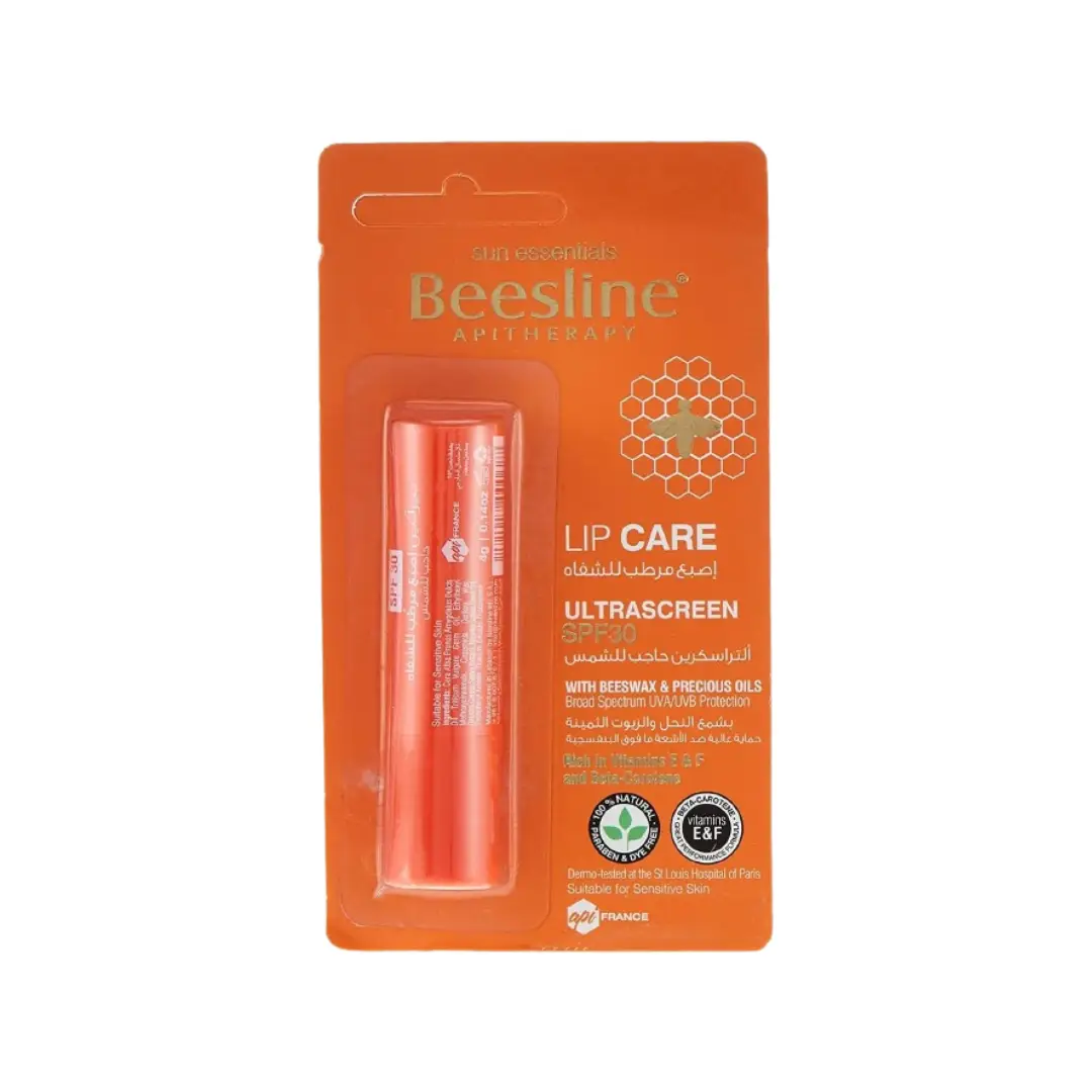 Beesline Ultrascreen SPF30 Lip Care 4g – Hydrating Lip Balm with UV Protection & Vitamin E