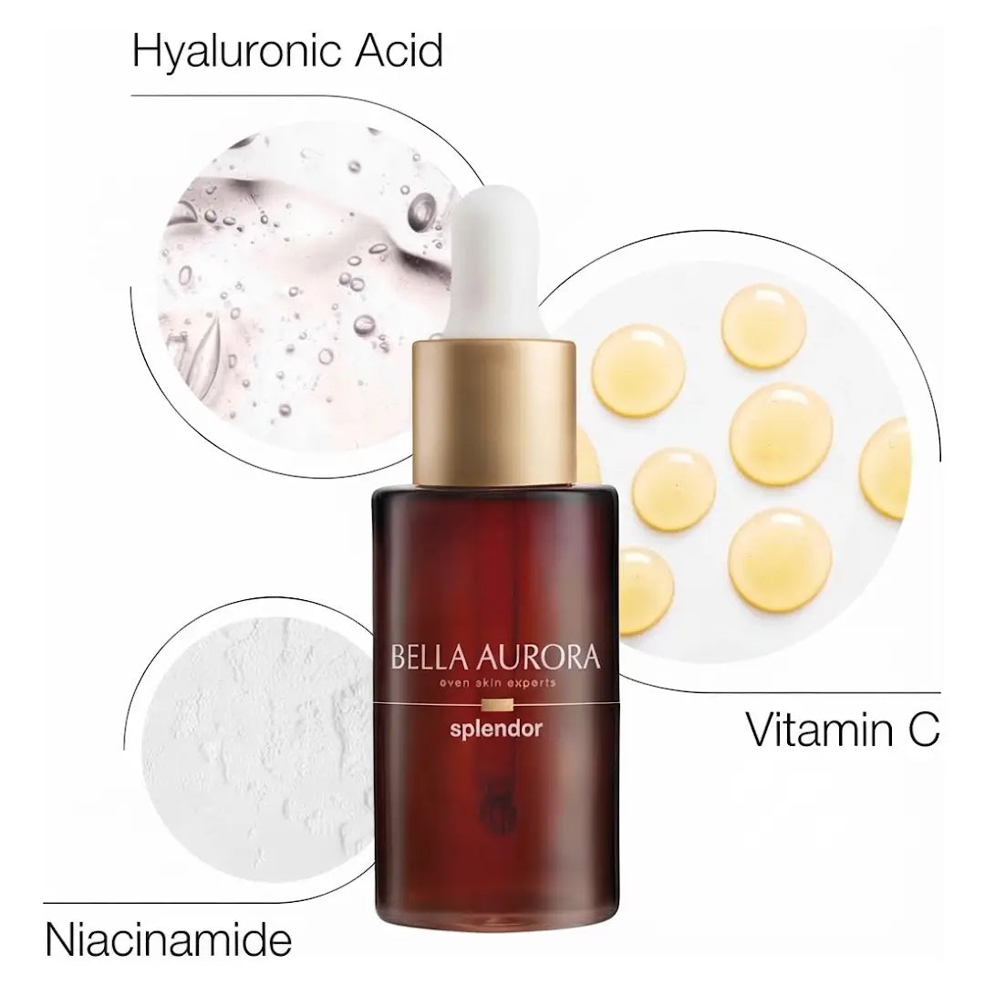 Bella Aurora Splendor Radiance & Anti-Ox Serum 30ml – Vitamin C, Hyaluronic Acid & Niacinamide