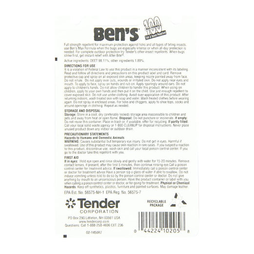 Bens Tick & Insect Repellent Deet 100 Spray 37ml