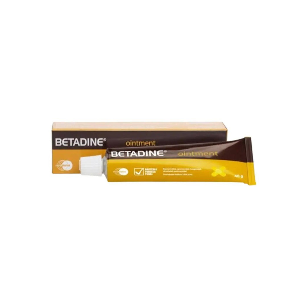 Betadine Ointment 40g – povidone-iodine antiseptic ointment for cuts, wounds, and infection prevention