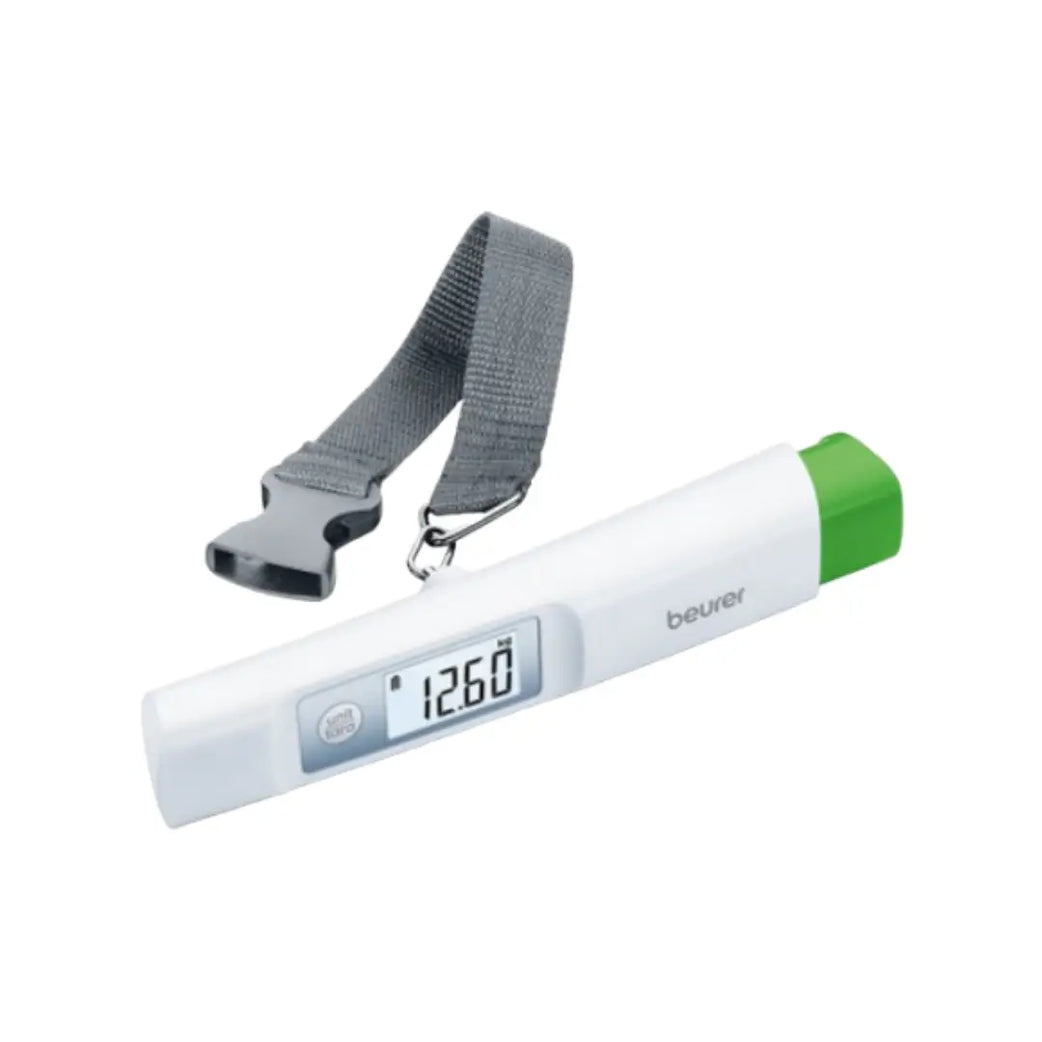 Beurer Luggage Scale LS 20 – Portable Digital Travel Luggage Scale up to 50kg with Hold Function