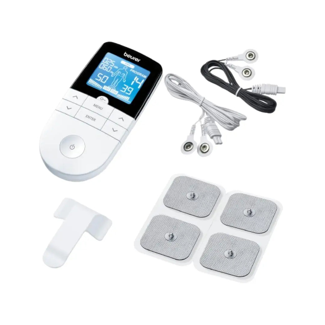Beurer Medical Digital TENS/EMS Unit EM 49 – Muscle Stimulation & Nerve Therapy Device with 70 Programs