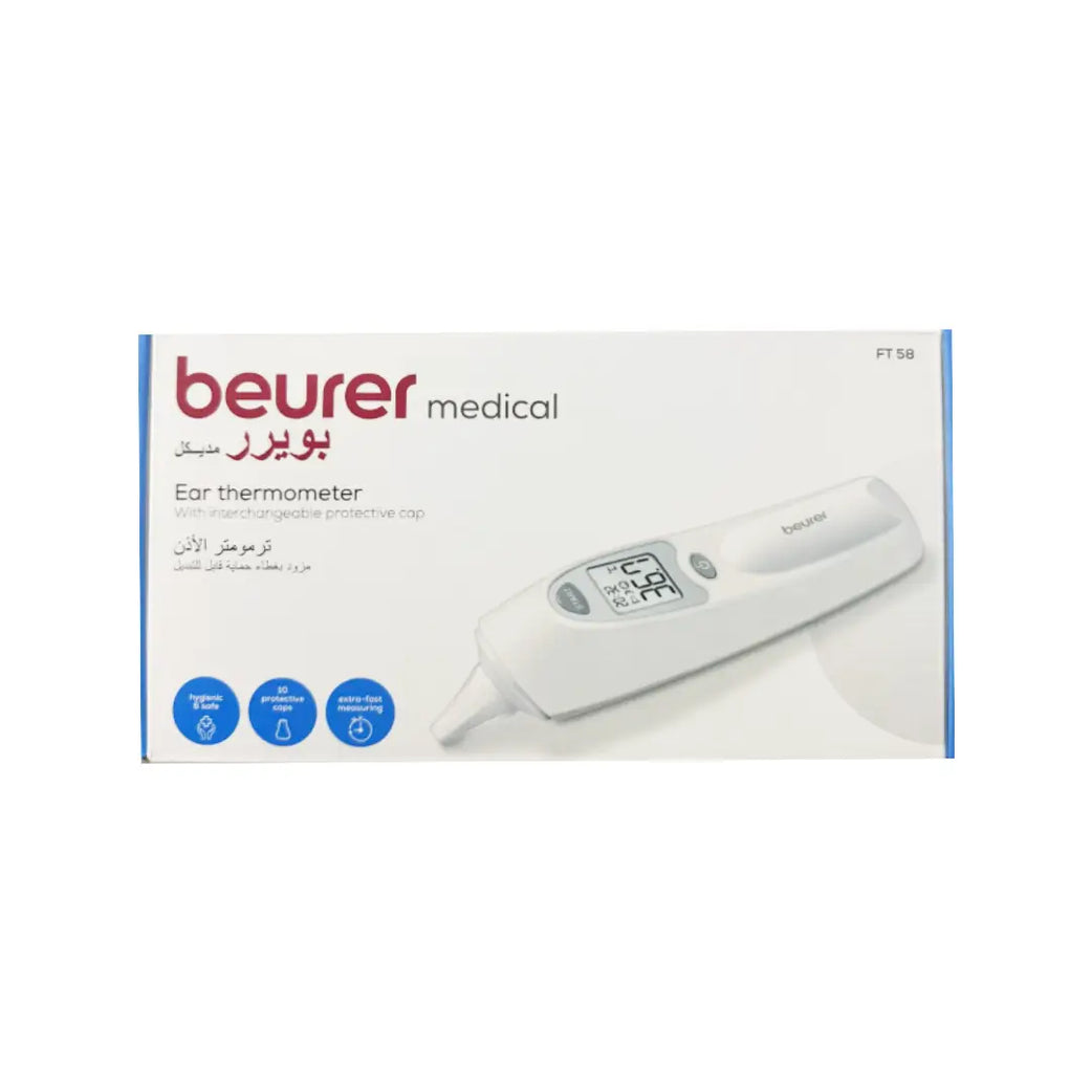 Beurer FT 58 Medical Ear Thermometer – Digital Infrared Ear Thermometer with Fast & Accurate Temperature Measurement