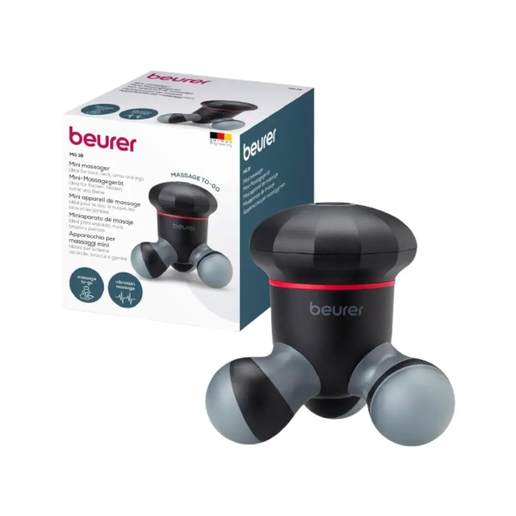 Beurer Mini Massager MG 18 – Portable Handheld Vibration Massager for Neck, Back, Arms & Legs
