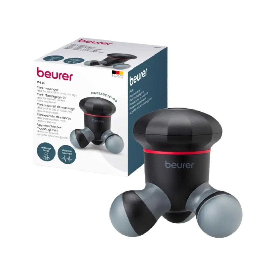 Beurer Mini Massager MG 18 – Portable Handheld Vibration Massager for Neck, Back, Arms & Legs