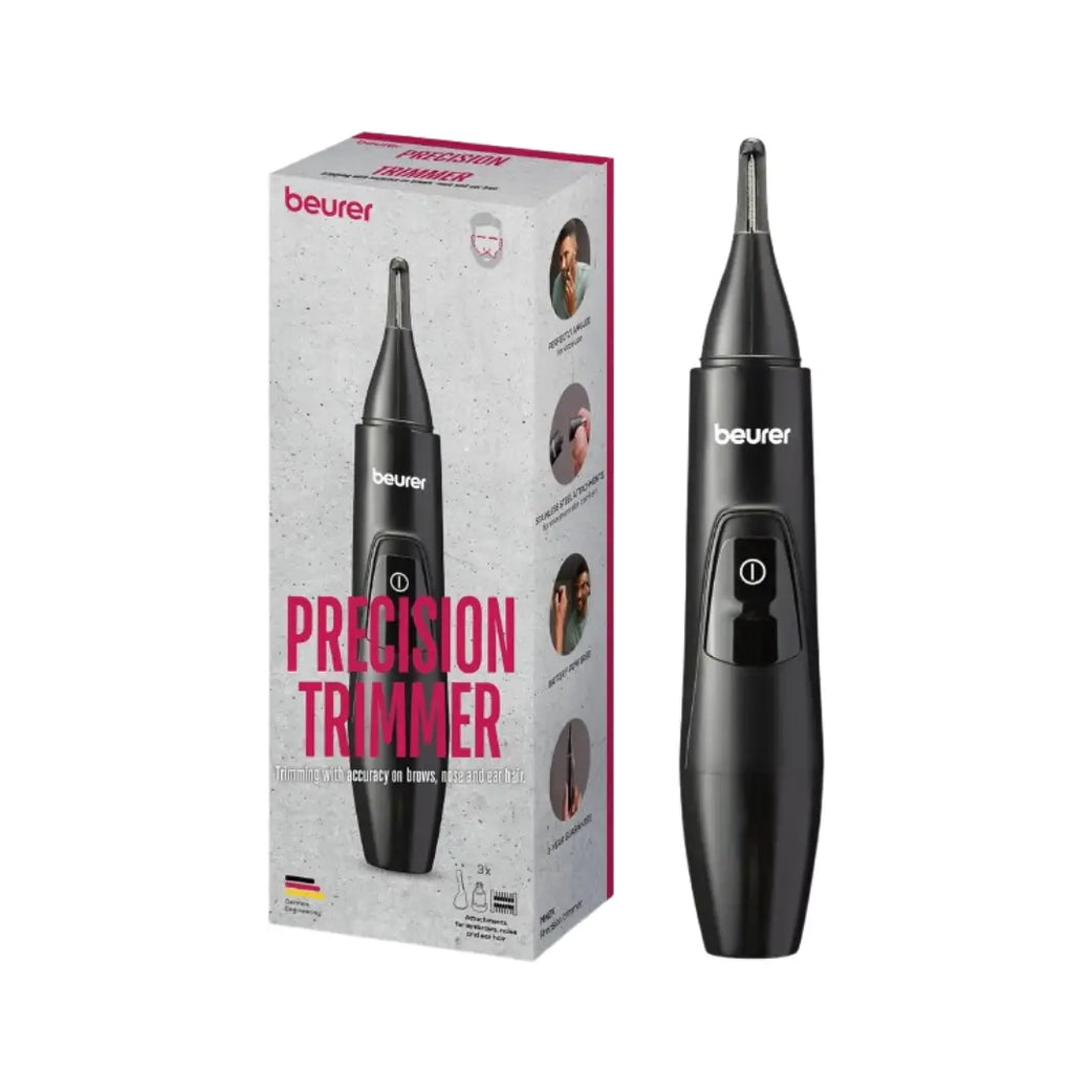 Beurer MN2X Precision Trimmer Compact Grooming Trimmer for Beard Nose and Body Hair Care