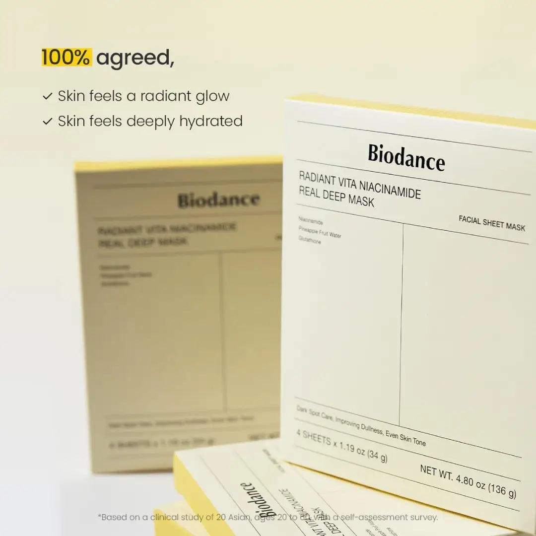 Biodance Radiant Vita Niacinamide Real Deep Mask 4s