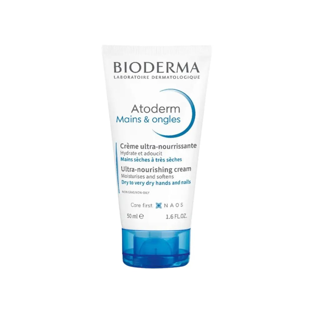 Bioderma Atoderm Mains & Ongles Ultra Nourishing Cream 50ml – Hand & Nail Repair