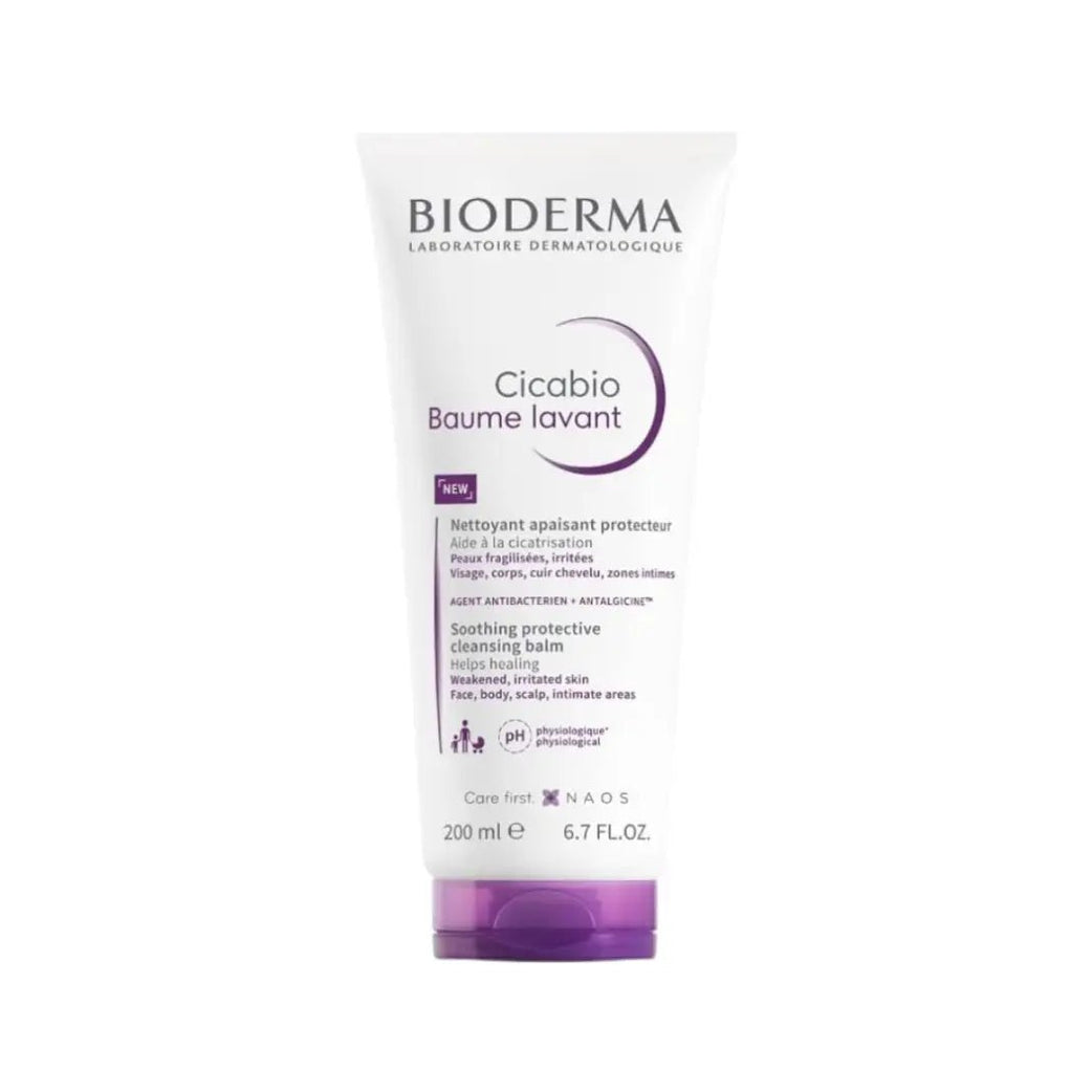 Bioderma Cicabio Baume Lavant Cleansing Balm 200ml – soothing cleansing balm for irritated, damaged, and sensitive skin