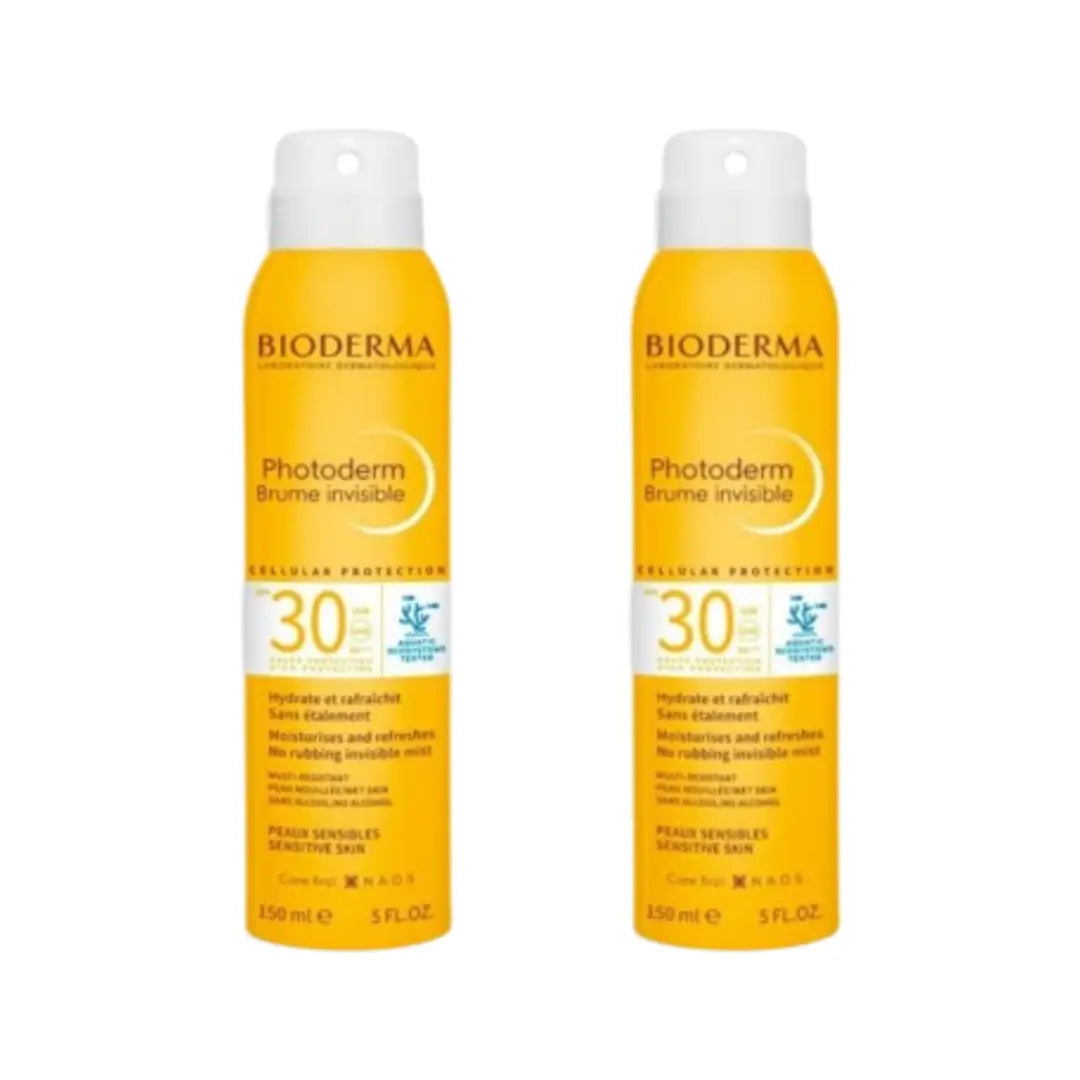 Bioderma Photoderm Brume Invisible SPF30 150ml 1+1 Offer – Transparent Sunscreen Mist for Face & Body