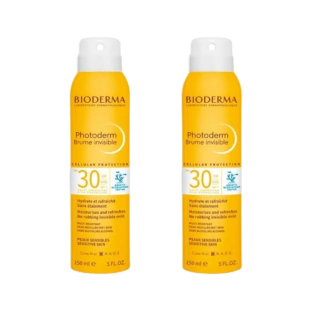 Bioderma Photoderm Brume Invisible SPF30 150ml 1+1 Offer – Transparent Sunscreen Mist for Face & Body