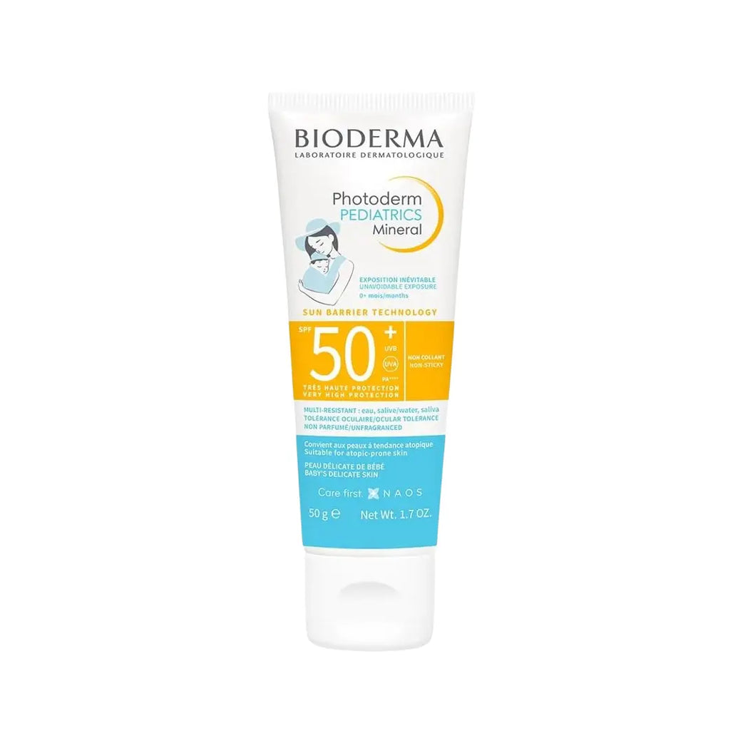 Bioderma Photoderm Pediatrics Mineral SPF50+ Non Sticky 50g – Gentle Sunscreen for Kids Sensitive Skin