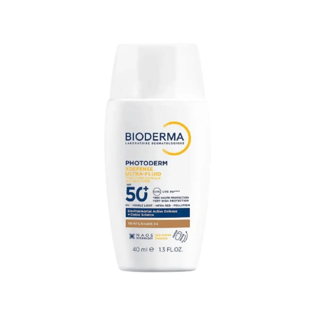 Bioderma Photoderm XDefense Ultra Fluid SPF50+ Shade 04 40ml – High Protection Tinted Sunscreen for Daily UV Defense