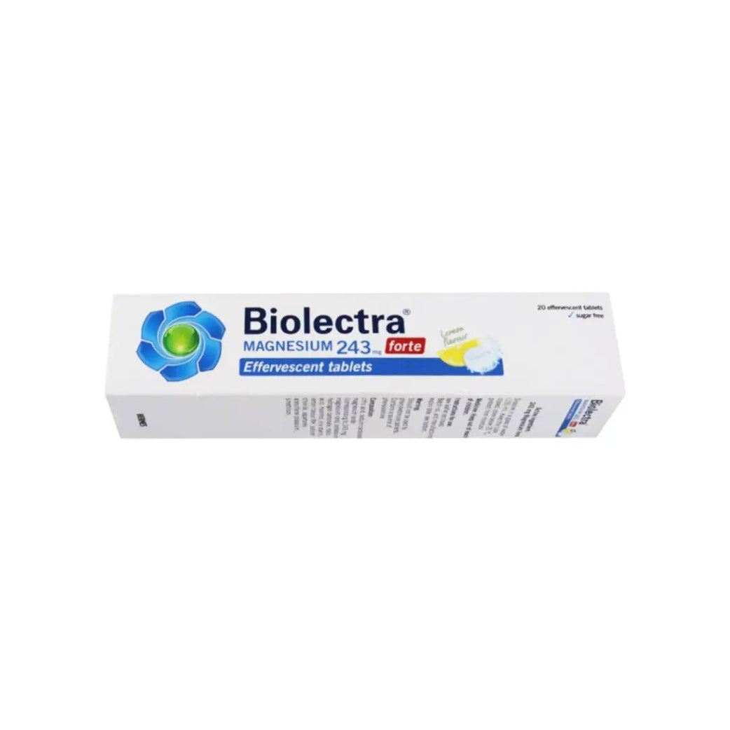 Bioelectra Magnesium 243mg Forte Lemon Effervescent Tab 20s – Med7 Online