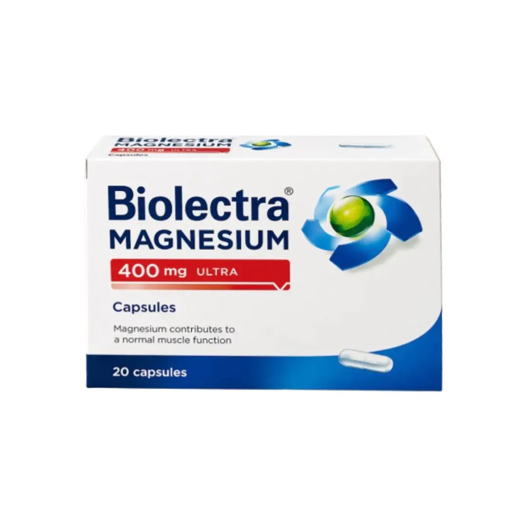 SEO Title:
Biolectra Magnesium 400mg Ultra Capsules 20s - High Strength Magnesium Supplement