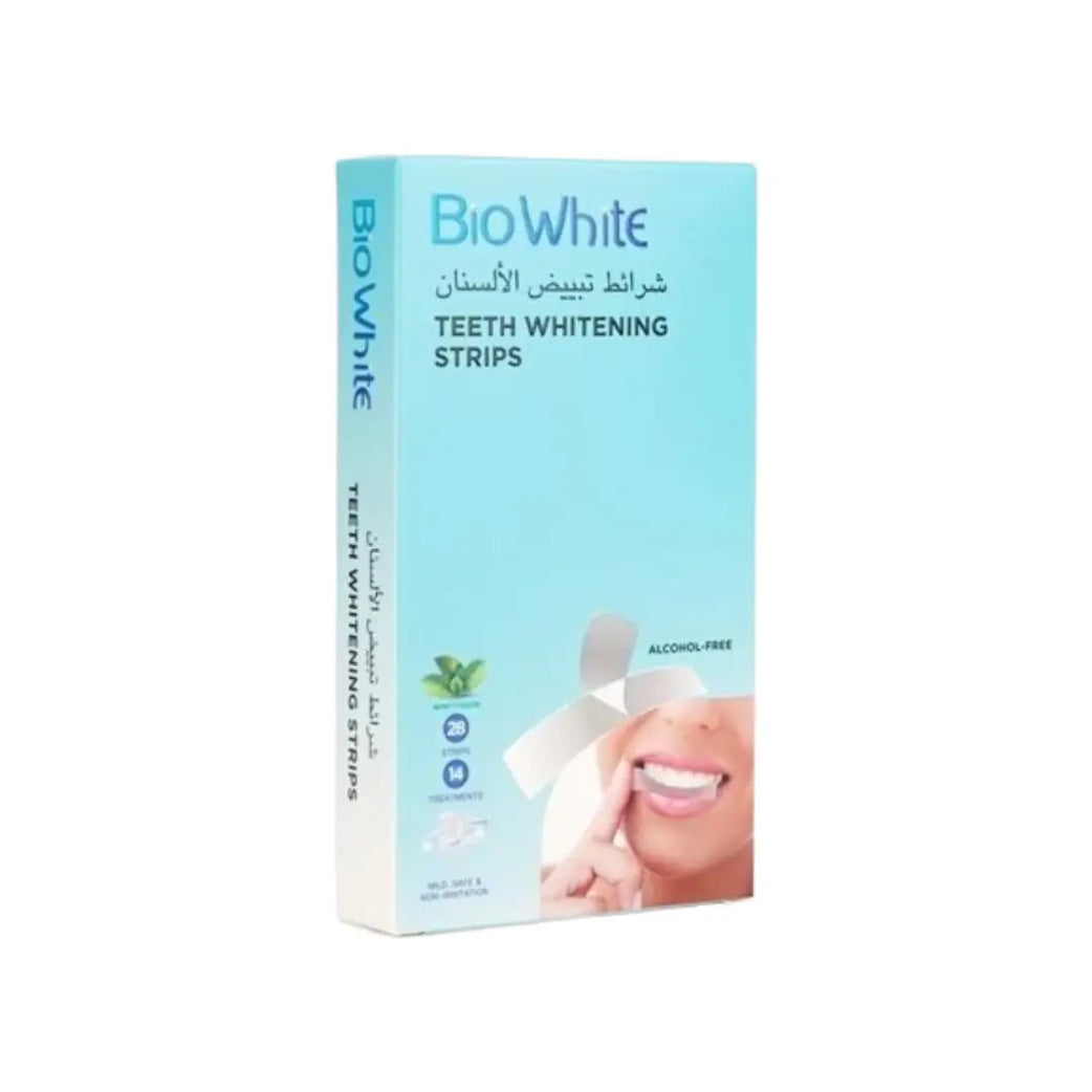 Biowhite Teeth Whitening Strip 28s Mint Flavour