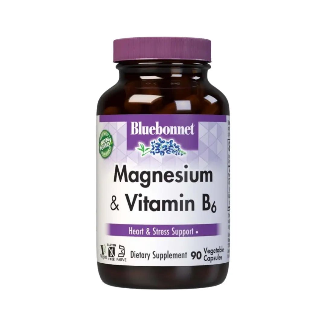 BlueBonnet Magnesium & Vitamin B6 Capsules 90s
