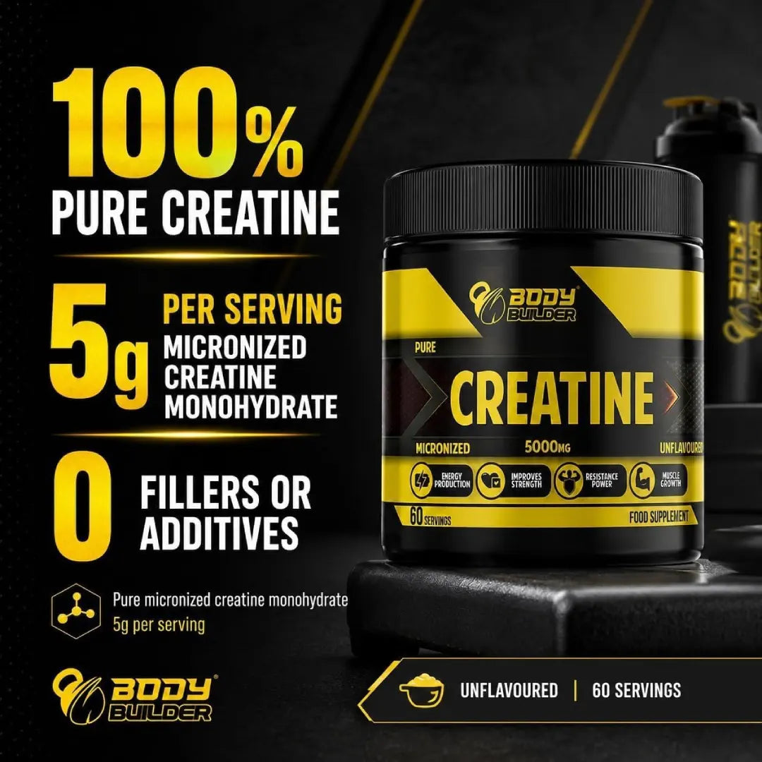 Body Builder Creatine 300g Unflavoured Serv 60
