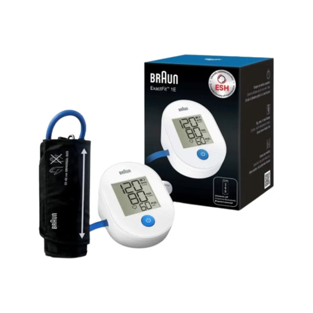 Braun ExactFit 1E Upper Arm Blood Pressure Monitor BUA40000EU – Digital BP Monitor with Memory Function