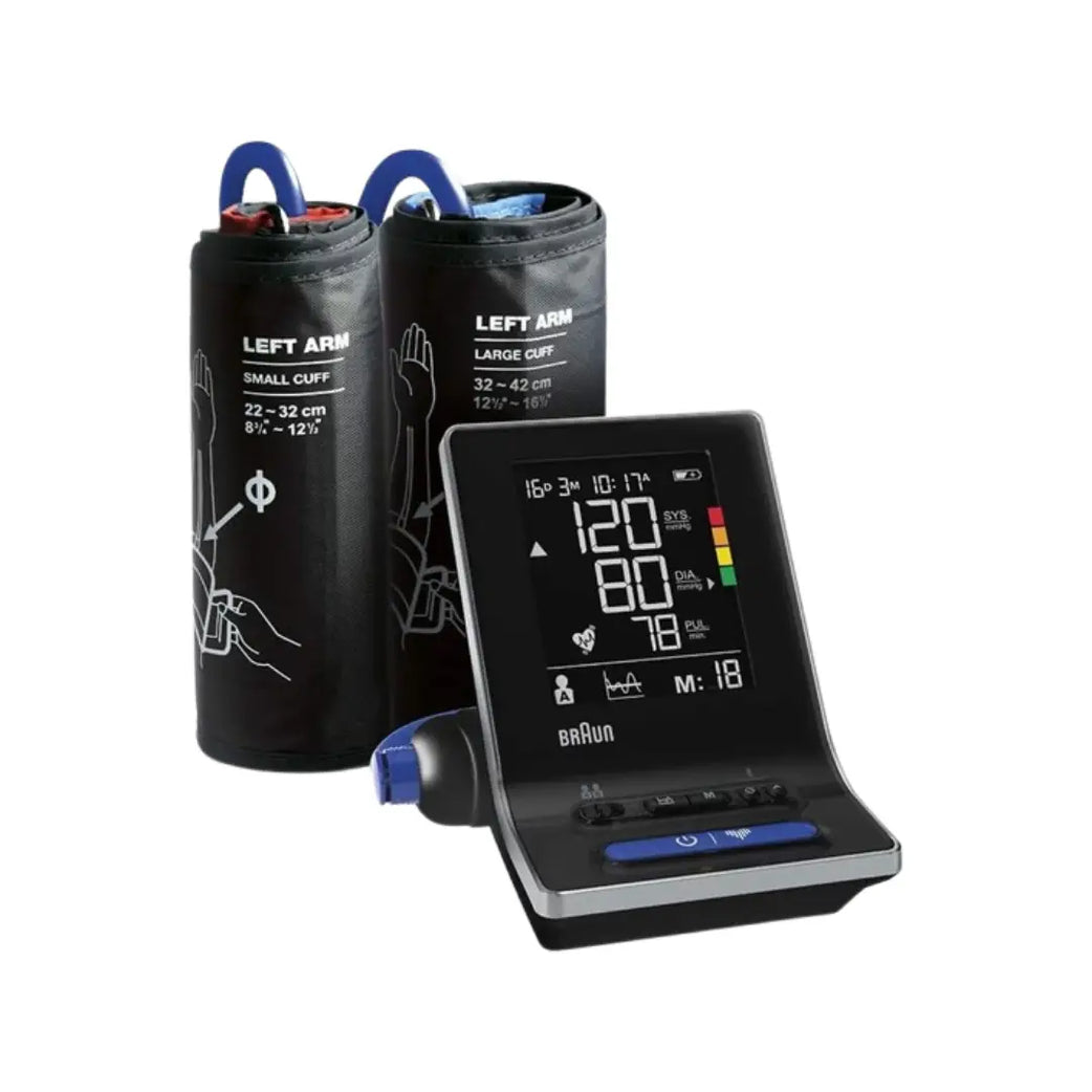 Braun ExactFit 5 Connect Upper Arm Blood Pressure Monitor BUA6350 – Bluetooth BP Monitor with Dual User Memory & Large Display