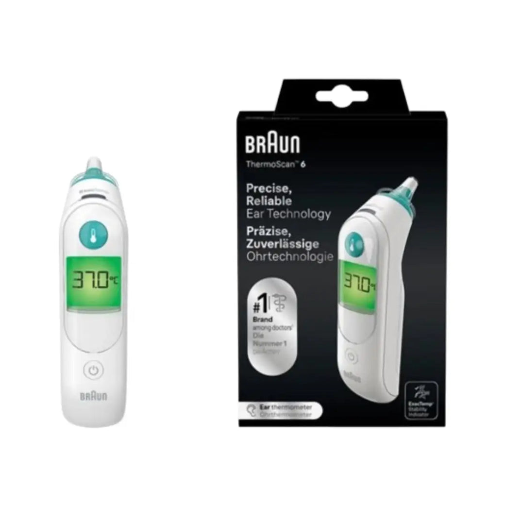 Braun ThermoScan 6 Ear Thermometer IRT6515 – Digital Ear Thermometer with Color Display