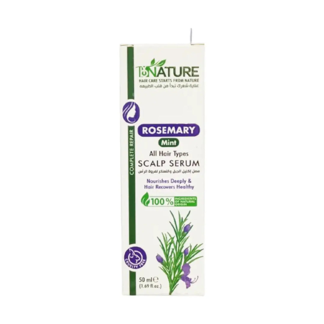ByNature Rosemary Mint Scalp Serum 50ml – Refreshing & Hydrating Scalp Care Serum