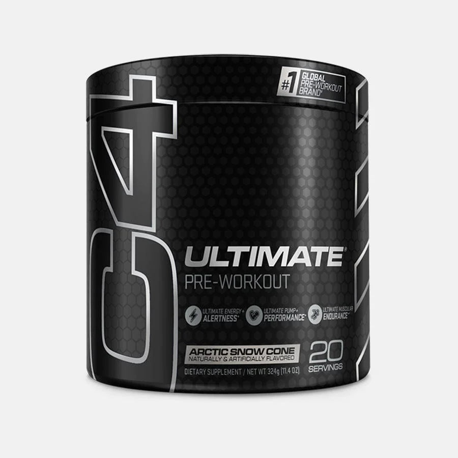 C4 Ultimate Pre-Workout Powder 20 Servings – Strawberry Watermelon & Arctic Snow Cone
