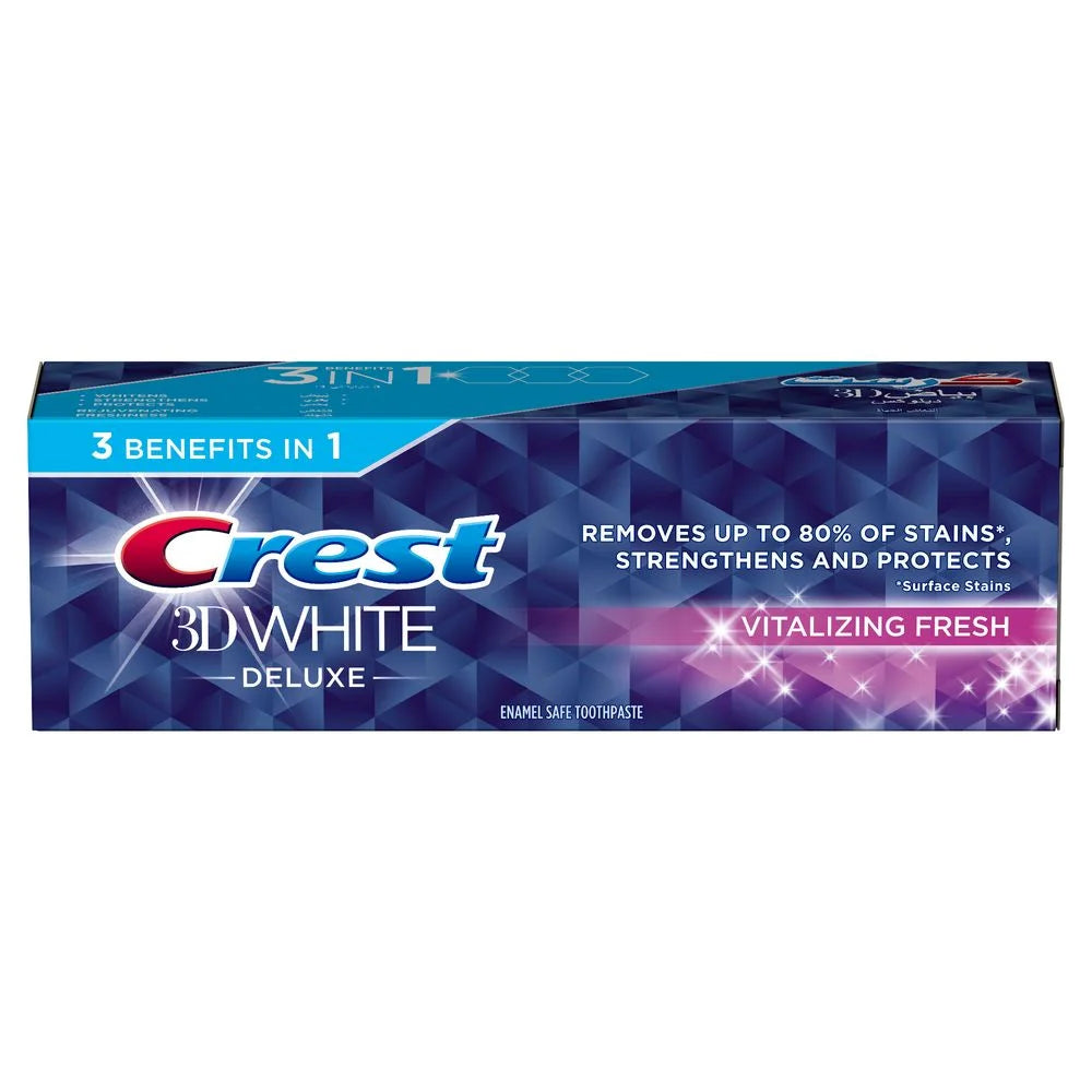 Crest 3D White Deluxe Vitalizing Fresh Toothpaste 75ml
