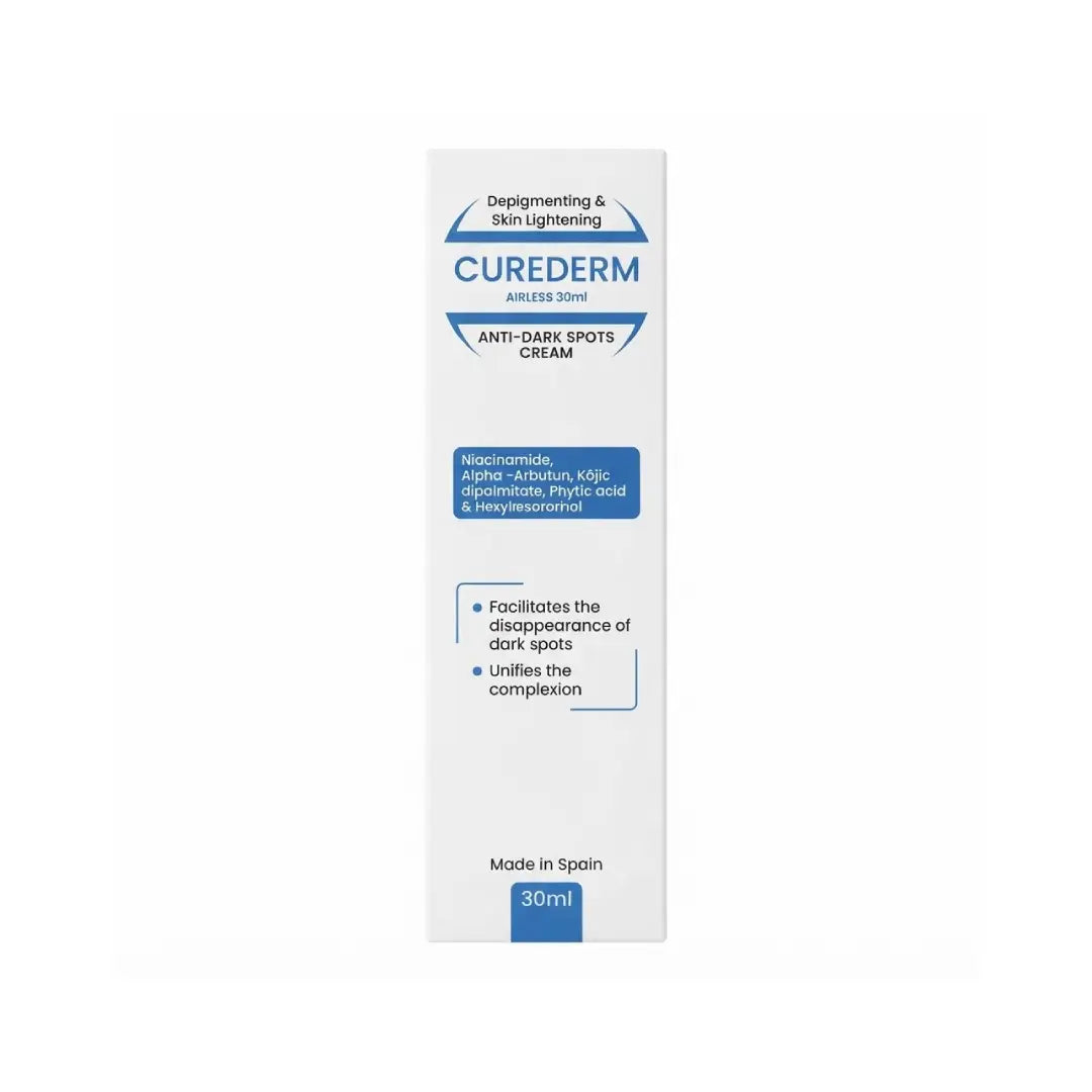 CUREDERM Anti Dark Spots Cream 30ml – Niacinamide & Alpha Arbutin Brightening Cream