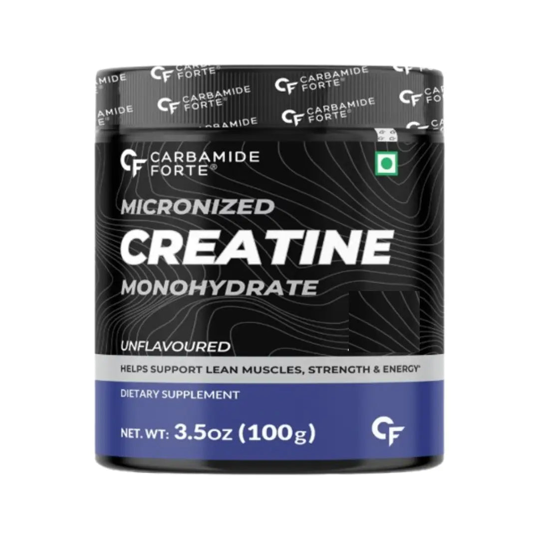 Carbamide Forte Creatine Monohydrate Powder Unflavoured – 100 g Micronized Creatine - 33 Servings