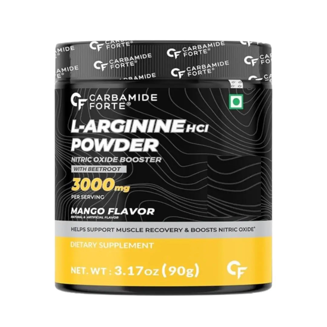 Carbamide Forte L-Arginine HCl Powder 3000 mg Mango Flavour – Amino Acid Supplement - 90g