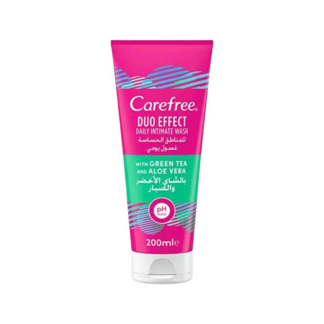 Carefree Intimate Wash Green Tea & Aloe Vera 200ml – Gentle Daily Feminine Hygiene Cleanser