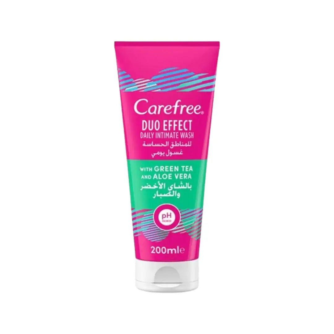 Carefree Intimate Wash Green Tea & Aloe Vera 200ml – Gentle Daily Feminine Hygiene Cleanser