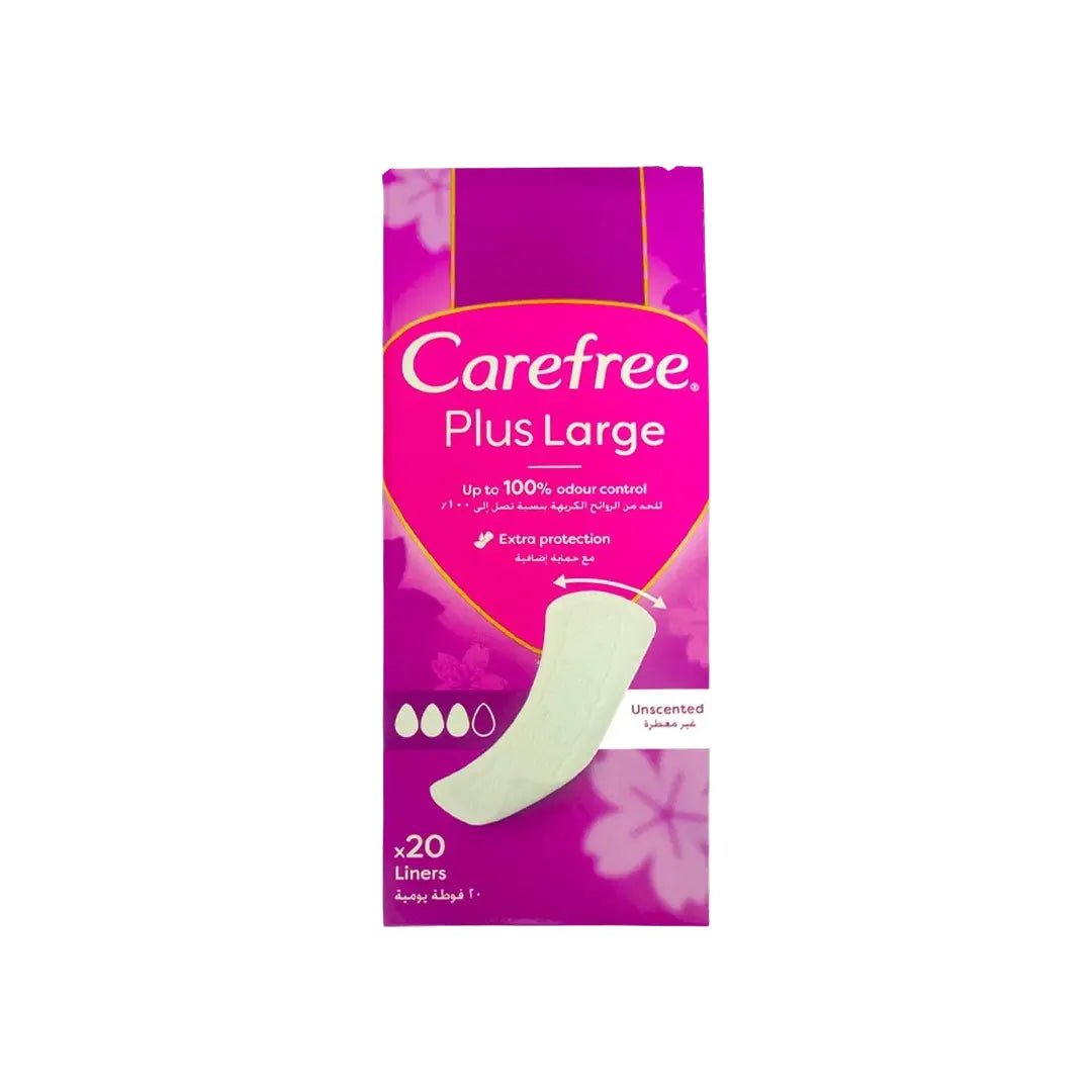 Carefree Plus Large Light Scent Pantyliners 20s – Soft & Absorbent Daily Protection