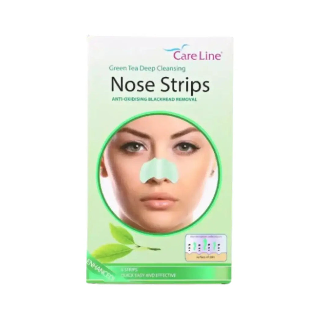 Careline Green Tea Deep Cleansing Nose Strips 6s – Pore Cleansing & Oil Control Strips