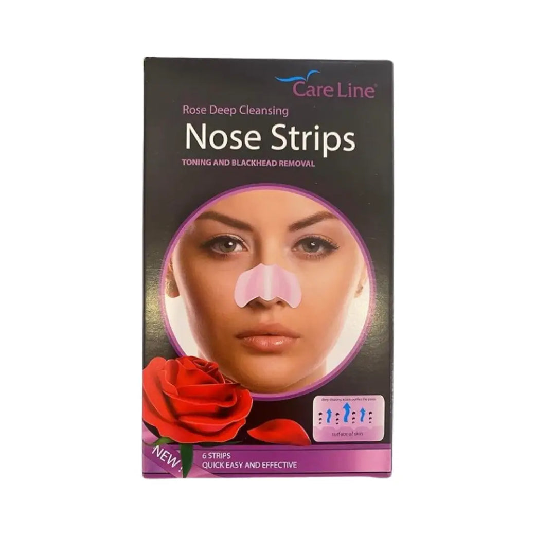 Careline Rose Deep Cleansing Nose Strips 6s – Pore Cleansing & Refreshing Skincare Strips