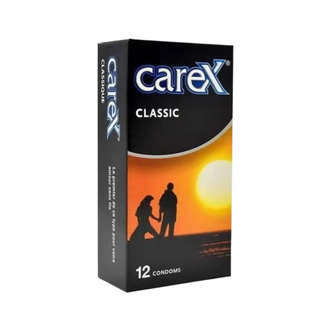 Carex Classic Condoms 12 Pack – Smooth Natural Latex Condoms for Reliable Protection